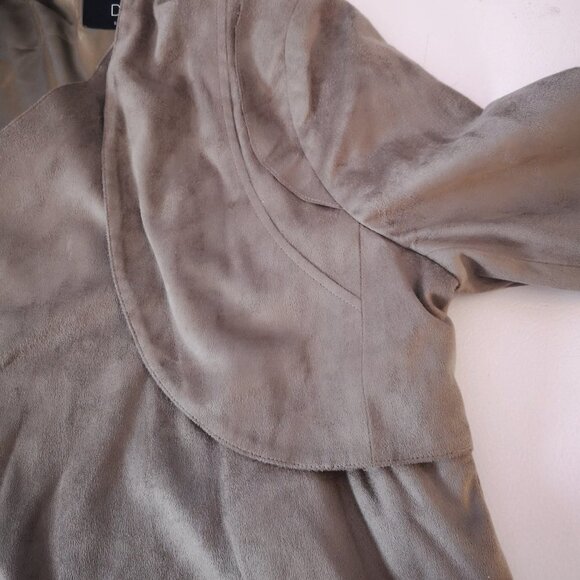 K Dash by Kardashian Olive Green Ladies Faux Suede Jacket/Blazer - Picture 4 of 8